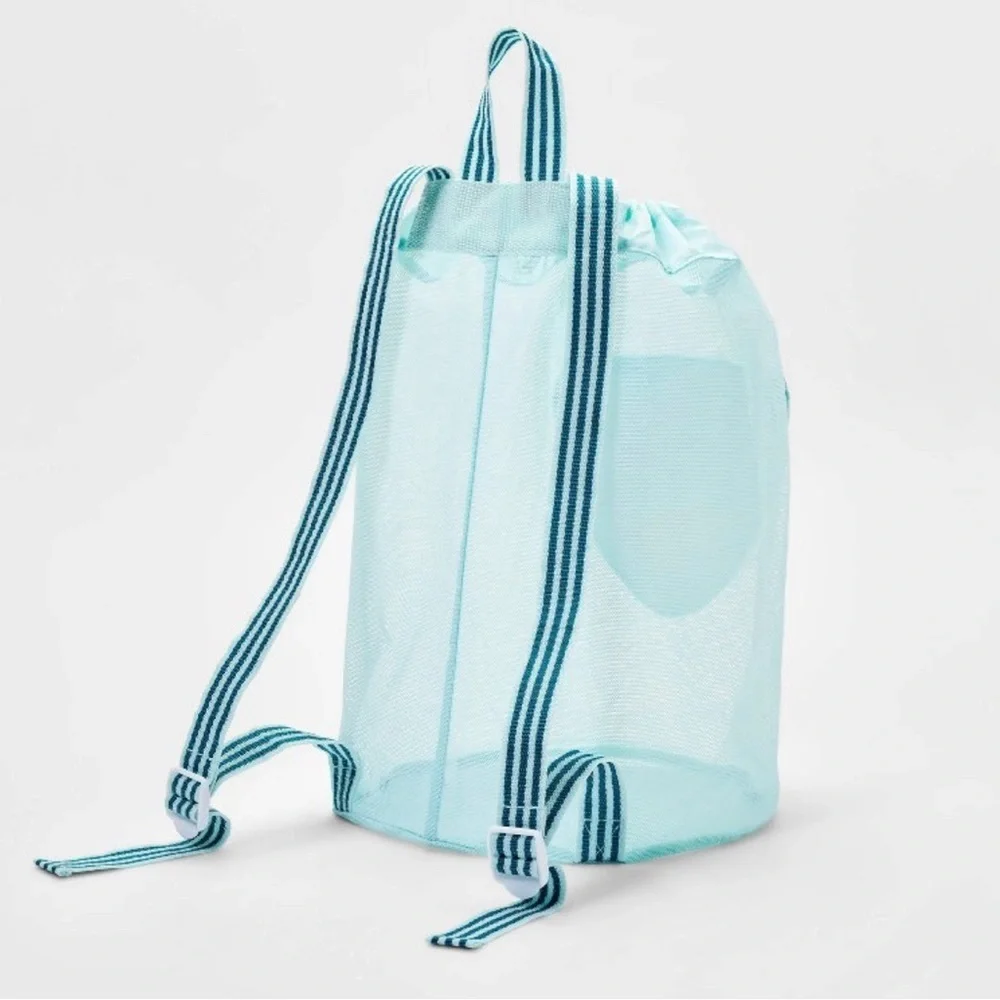 NWT mesh packable drawstring bag